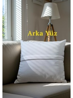 Tech Butiq Etnik Desenli Dekoratif Kırlent Kılıfı Seti, 4 Parça, Kahverengi ve Bej, Premium Italyan Kadife