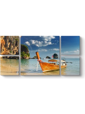 Tech Butiq Chang Adası Tablosu 166 x 83-5 Parçalı