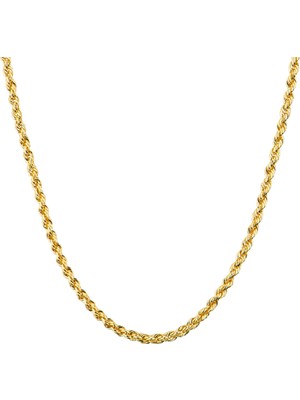 goldkupe 14 Ayar 50 cm Ince Halat Altın Zincir Kolye 1,23 gr
