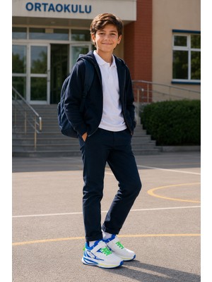 Cool Silva Erkek Çocuk Günlük Sneaker Spor Ayakkabı Sax