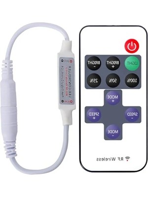 Die Grup Kumandalı Şerit LED Dimmer, Parlaklık Seviyesi Ayarı ile