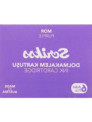 Die Grup 6'lı Paket Mor Dolma Kalem Kartuşu, Kaliteli Yazım Için