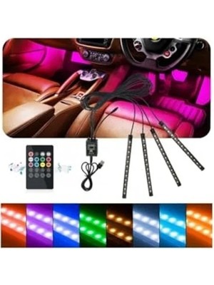 Die Grup Kumandalı LED Ayak Altı Aydınlatma, 4X12 Fonksiyonlu