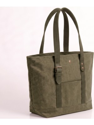 Mandosi Mumlu Kanvas Omuz Çantası - Mıknatıslı, Günlük Kullanım, Ekstra Cepli, Tote Bag - 7256