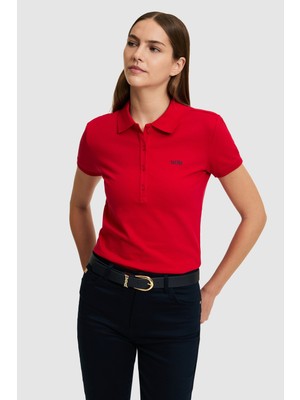 U.s. Polo Assn. Kadın Kırmızı Tişört Basic 50323461-VR030
