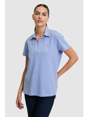 U.S. Polo Assn. Kadın MOR Basic Tişört 50323447-VR245
