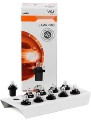 Die Grup Siyah Soketli Mini Dipsiz Gösterge Ampul 12V 1.2W (10 Adet)