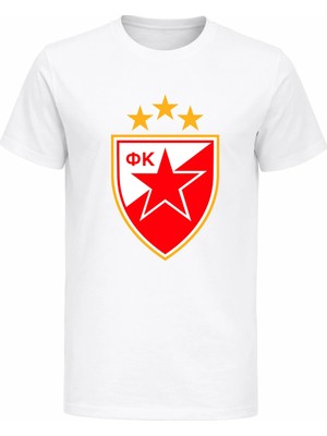 Efendioğlu Design Red Star Kızılyıldız Büyük Baskılı Pamuklu 1.sınıf Kalite Çocuk T-Shirt