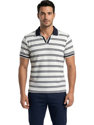 Loft Polo Erkek T-Shirt LF2043673 Off Whıte