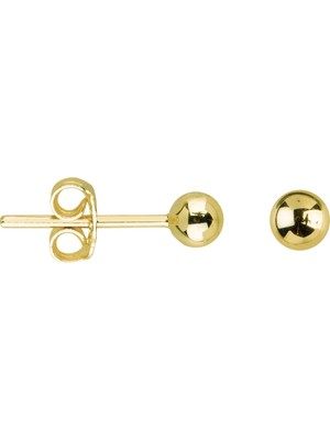 goldkupe 14 Ayar 4 mm Altın Top Küpe 0,71 gr