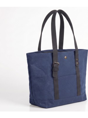 Mandosi Mumlu Kanvas Omuz Çantası - Mıknatıslı, Günlük Kullanım, Ekstra Cepli, Tote Bag - 7256