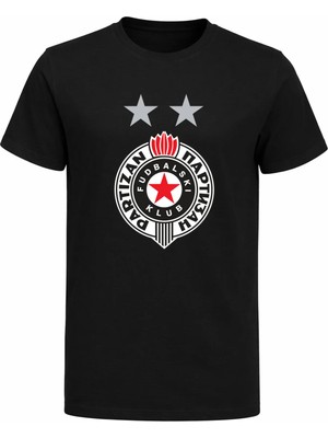 Efendioğlu Design Zvanična Stranica Partizan Belgrade Baskılı Pamuklu Yetişkin Tişört