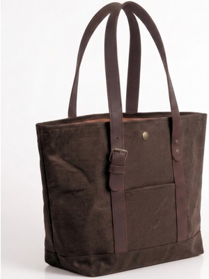 Mandosi Mumlu Kanvas Omuz Çantası - Mıknatıslı, Günlük Kullanım, Ekstra Cepli, Tote Bag - 7256