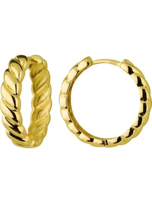 goldkupe 14 Ayar Altın Burgu Halka Küpe 4,57 gr