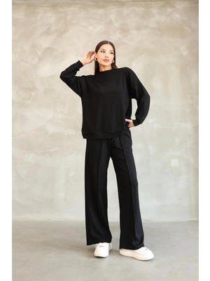 Ponçik Modal Oyso Kumaş Eşofman Takımı Oversize Rahat Kalıp 24588