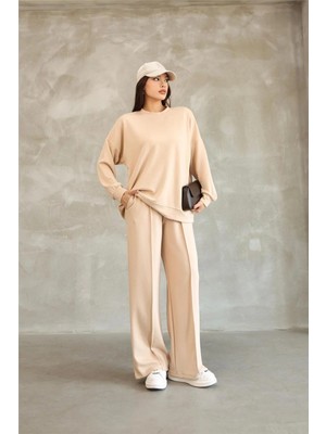 Ponçik Modal Oyso Kumaş Eşofman Takımı Oversize Rahat Kalıp 24588