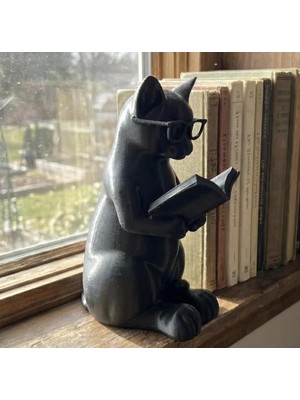Die Grup Kedi Temalı Dekoratif Biblo, Kütüphane Aksesuarı