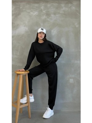 Ponçik Kadın Modal Scuba Mevsimlik Eşofman Takımı – Soft Touche, Oversize Spor 25503