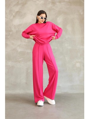 Ponçik Modal Oyso Kumaş Eşofman Takımı Oversize Rahat Kalıp 24588