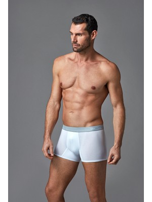 Dagi Erkekler İçin Beyaz Mıcro Modal Boxer 2XL Yumuşak ve Nefes Alabilir Kumaş