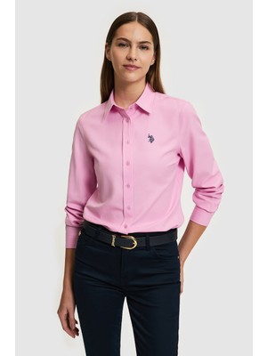 U.s. Polo Assn. Kadın Pembe Gömlek Basic 50324791-VR041