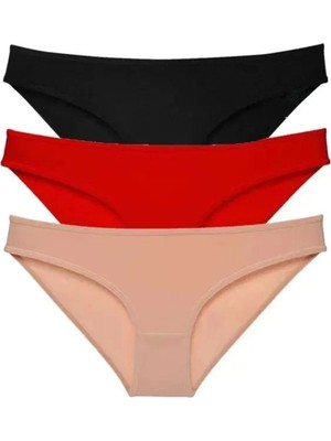 Beruflic 3 Adet Süper Eko Set Likralı Kadın Slip Külot 539