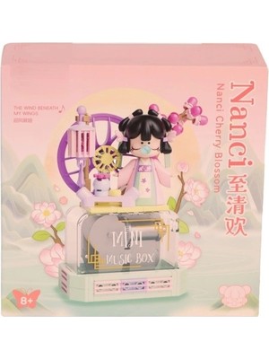 Varyant Store  HK114 Kiraz Çiçeği Müzik Kutusu 127 Parça Block Oyuncak