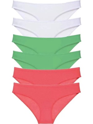 Beruflic 6 Adet Süper Eko Set Likralı Kadın Slip Külot 552