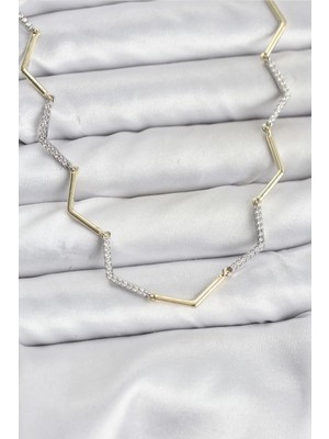 My Best Store Ietaks™ Vıp Seri Zikzak Model Kadın Kolye