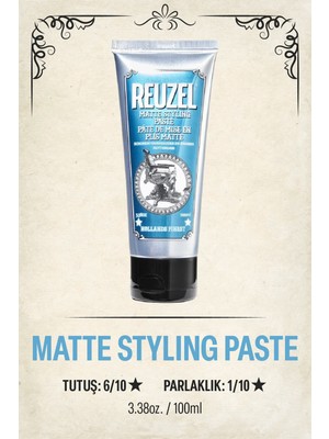 Reuzel Matte Styling Paste Erkekler Için Saç Şekillendirici Krem 100ML