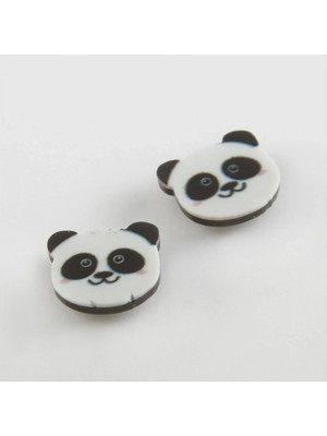 My Best Store Panda Mıknatıslı Plastik Çocuk Küpesi
