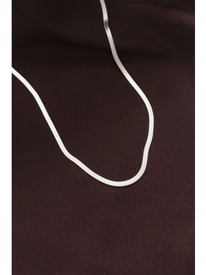 My Best Store Ietaks™ 316L Çelik Gümüş Renk 60 cm Italyan Zincir Kolye