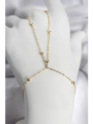 My Best Store Ietaks™ 316L Çelik Gold Renk Top Zincirli Kadın Şahmeran
