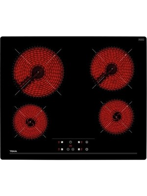 Teka Tz 6415 Vitroseramik Ocak 6300 W Güçlü Cam Yüzeyli Dört Gözlü Elektrikli Ankastre