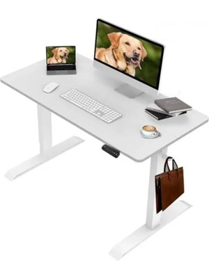 Die Grup Ayarlanabilir Ergonomik Bilgisayar Masası, Beyaz