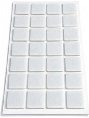 Die Grup 25MM x 25MM Yapışkanlı Keçe Ped, 32 Parça Set ile Zemin Koruma
