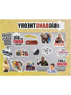 Die Grup Laptop ve Tablet Için Sticker Seti - The Big Bang Theory Temalı