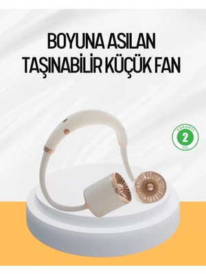 Nemere Ithalat Katlanabilir Asılabilir Fan USB Şarjlı Hafif ve Sessiz Tasarım