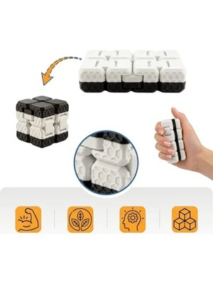 Die Grup Dayanıklı Fidget Cube, Stres Küpü ve Konsantrasyon Aracı
