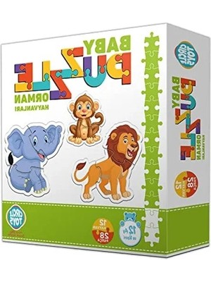 Die Grup Orman Hayvanları Temalı Eğitici Bebek Puzzle, Eğlenceli Öğrenim Aracı