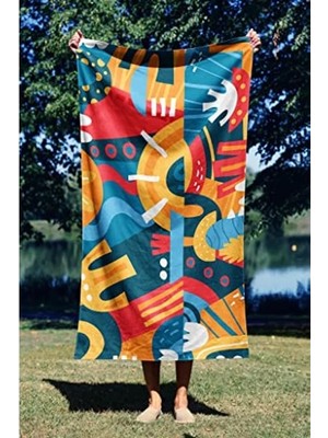 Die Grup Kum Tutmayan Plaj Havlusu - Hafif ve Kullanışlı, 90X150 cm