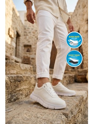 Walkway Bestof BST-2016 M Beyaz-Beyaz Erkek Sneaker