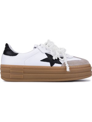 Tamer Tanca Kadın Beyaz Sneakers & Spor Ayakkabı 1116 128-1 Bn Ayk SK25-26 Beyaz
