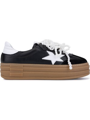 Tamer Tanca Kadın Siyah Sneakers & Spor Ayakkabı 1116 128-1 Bn Ayk SK25-26 Sıyah