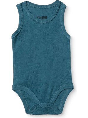 Hellobaby Erkek Bebek Jakarlı Body Çıtçıtlı Bisiklet Yaka Atlet