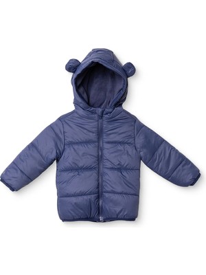 Hellobaby Erkek Bebek Mont Fermuarlı Kapüşonlu Long Sleeve
