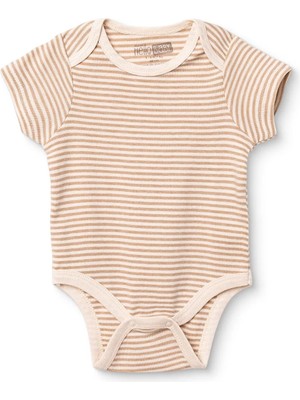 Hellobaby Erkek Bebek Body Çıtçıtlı Zarf Yaka Kısa Kol
