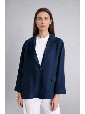 DeFacto Regular Fıt Cepli Düğme Kapama Blazer CEKET H1418AX26SM