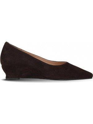 Bueno Shoes Kahverengi Süet Kadın Topuklu Ayakkabı