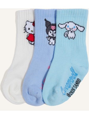 DeFacto Hello Kitty 3'lü Uzun Çorap Kız Bebek H5565A5NS